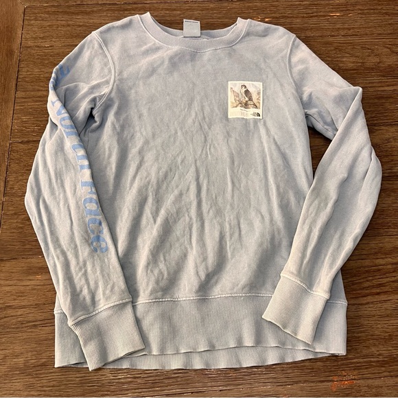 The North Face Crewneck Long Sleeve Falco Peregrinus Patch Tee - Picture 1 of 8